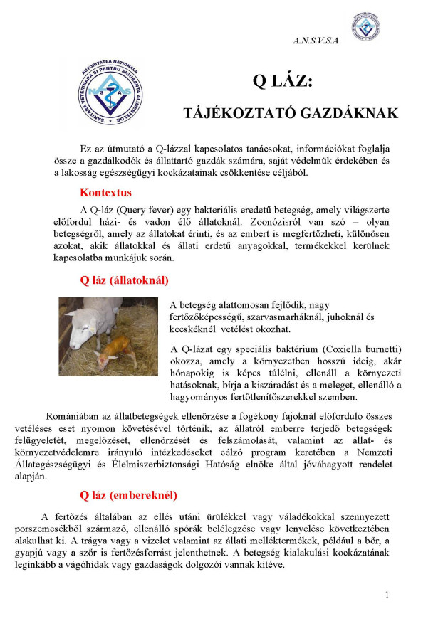 Q LÁZ - tájékoztató gazdáknak